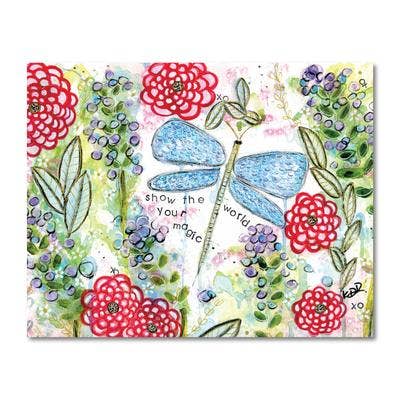 Dragonfly Magic Print muurkunst voor wholesale door Wholesome Soul