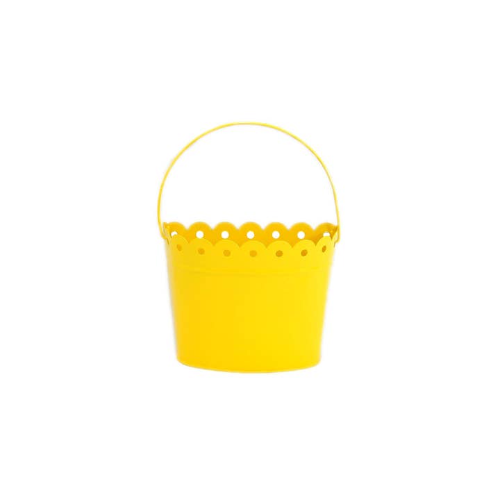 Home Kreation by KK dba Kraft Klub - Wholesale Bucket/Pail - Scalloped Enamel Half Pail