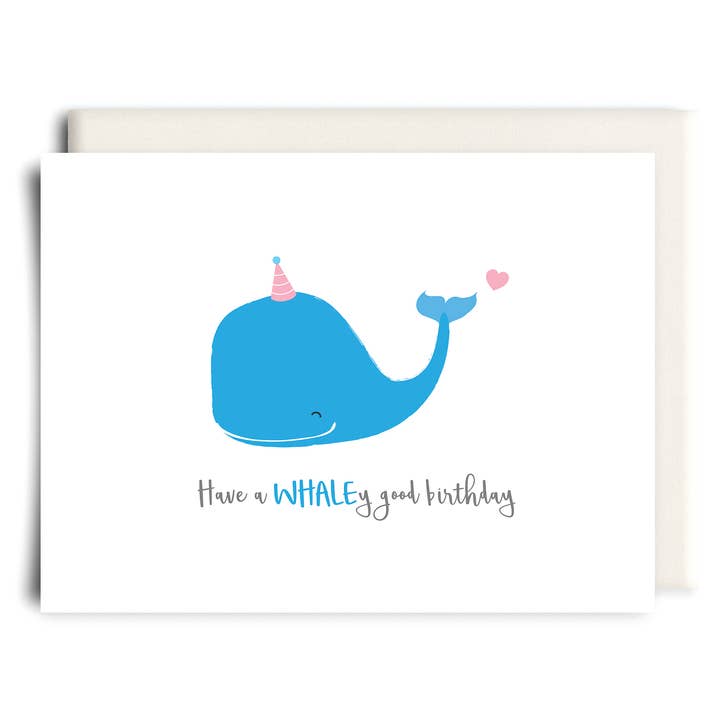 WHALEy Good Birthday | Birthday Greeting Card for wholesale by Inkwell Cards