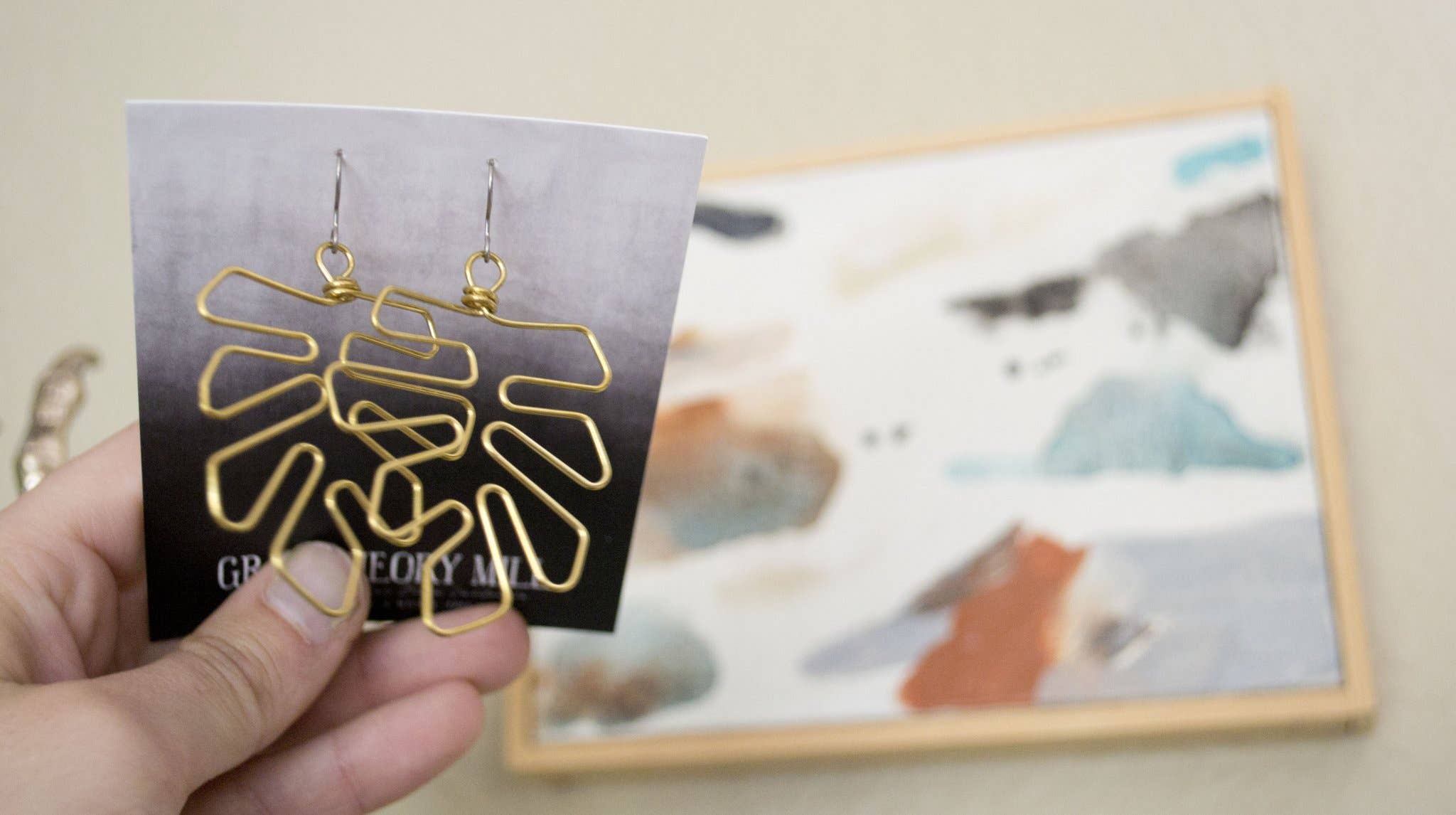 Grey Theory Mill - Wholesale Dangle Earrings - Monstera Leaf Dangle Earrings2