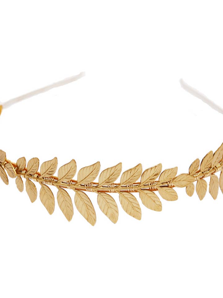 Fascia per capelli tripla dea in ottone dorato per la vendita all'ingrosso da parte di Acute Designs