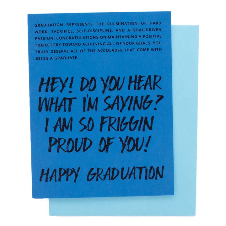 So Friggin Proud Graduation Card for wholesale by Get Feisty