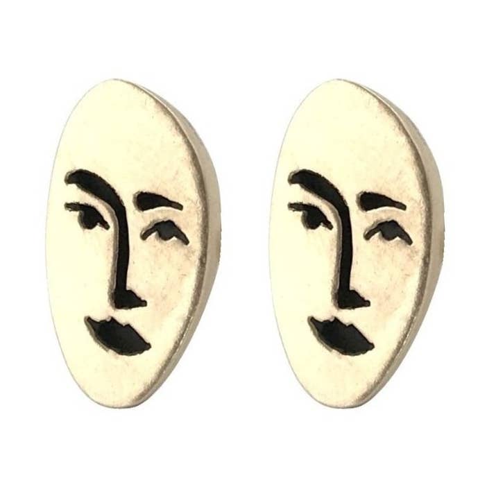 Face Ohrringe für den Großhandel von Therese Kuempel Jewelry