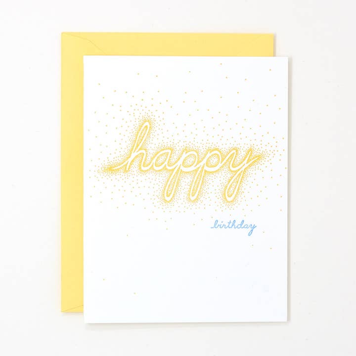 Happy Birthday Dots - Birthday Greeting Card for wholesale by Helen Edna