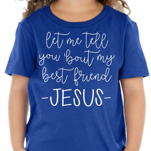 Best Friend Kids Tee - Blå for engroshandel hos A Quiver Full