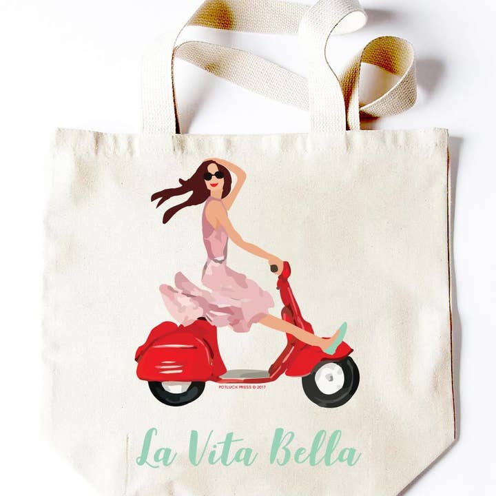 Bolso Vespa Bella La Vita para venta al por mayor de Potluck Press