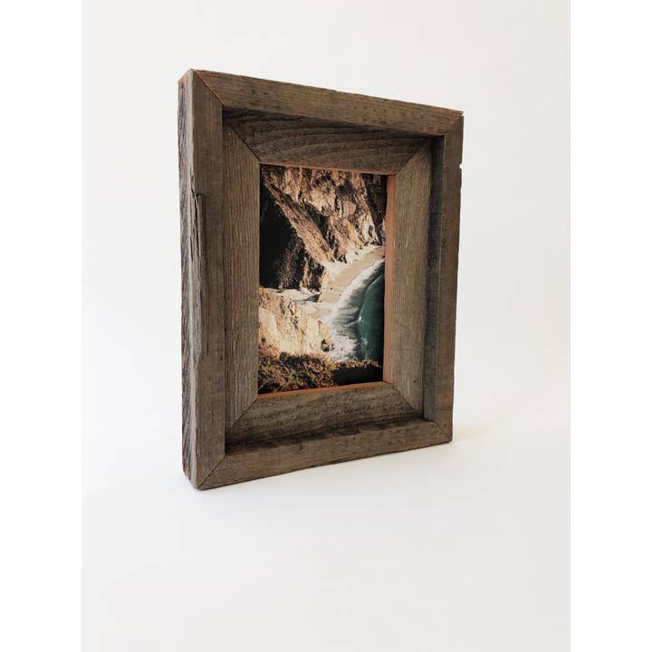 Alibi Interiors - Wholesale Picture Frame - Reclaimed Wood Picture Frame 5x7 Double Frame1