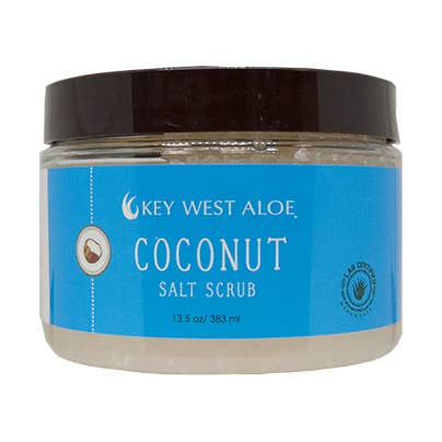13oz - Cocounut Salt Scrub for wholesale by Key West Aloe
