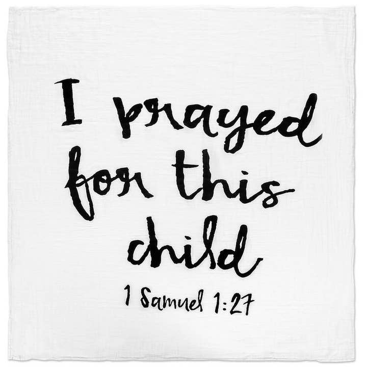 Modern Burlap - Wholesale Swaddle - Baby - Organic Swaddle Blanket- 1 Samuel 1:270