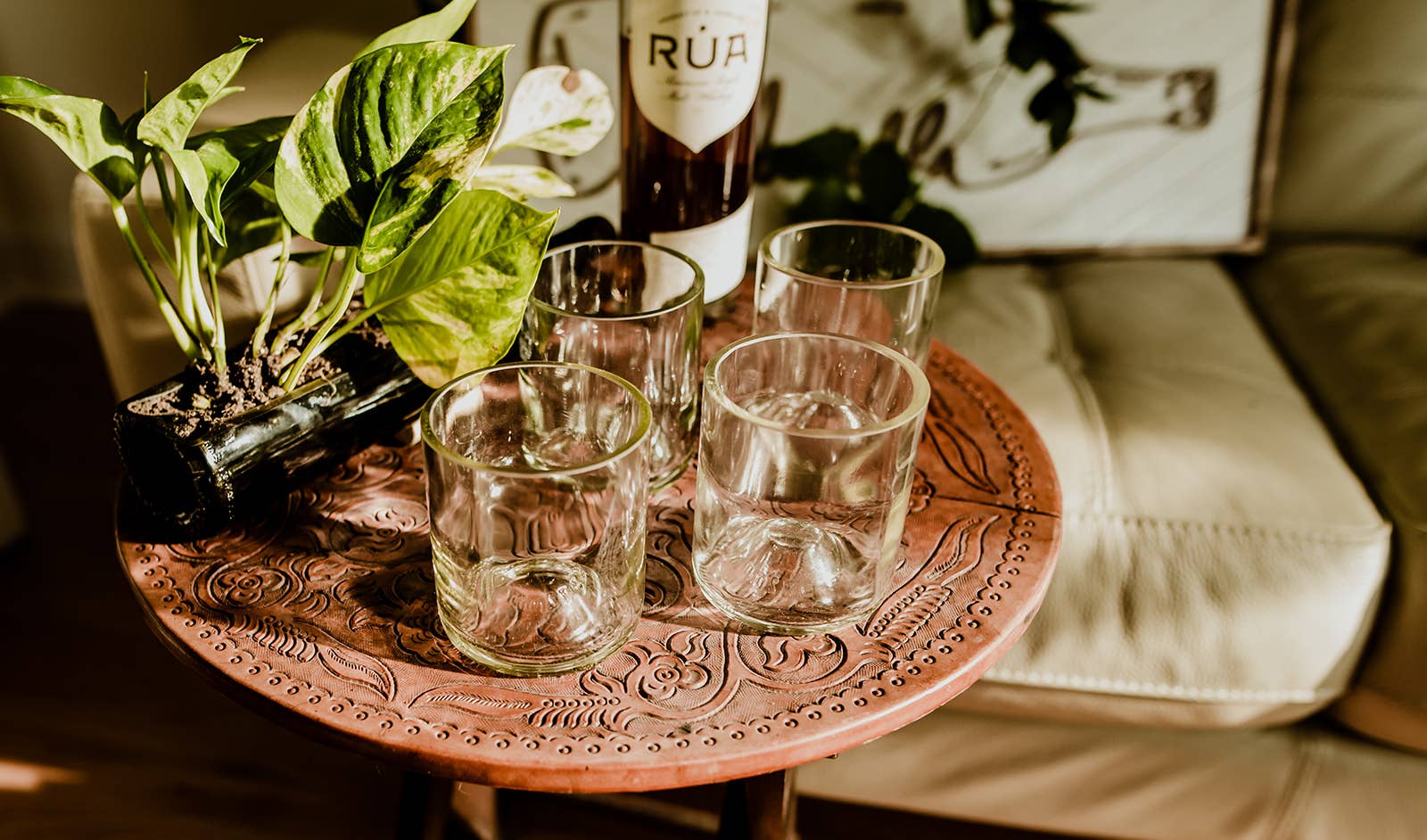 La Botella - Wholesale Drinking Glass/Cup - Upcycled Bottle Loball Glasses