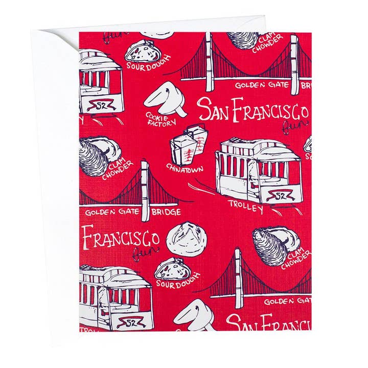 8 Pack - San Francisco Fun Card for wholesale by Reyn Paper Co