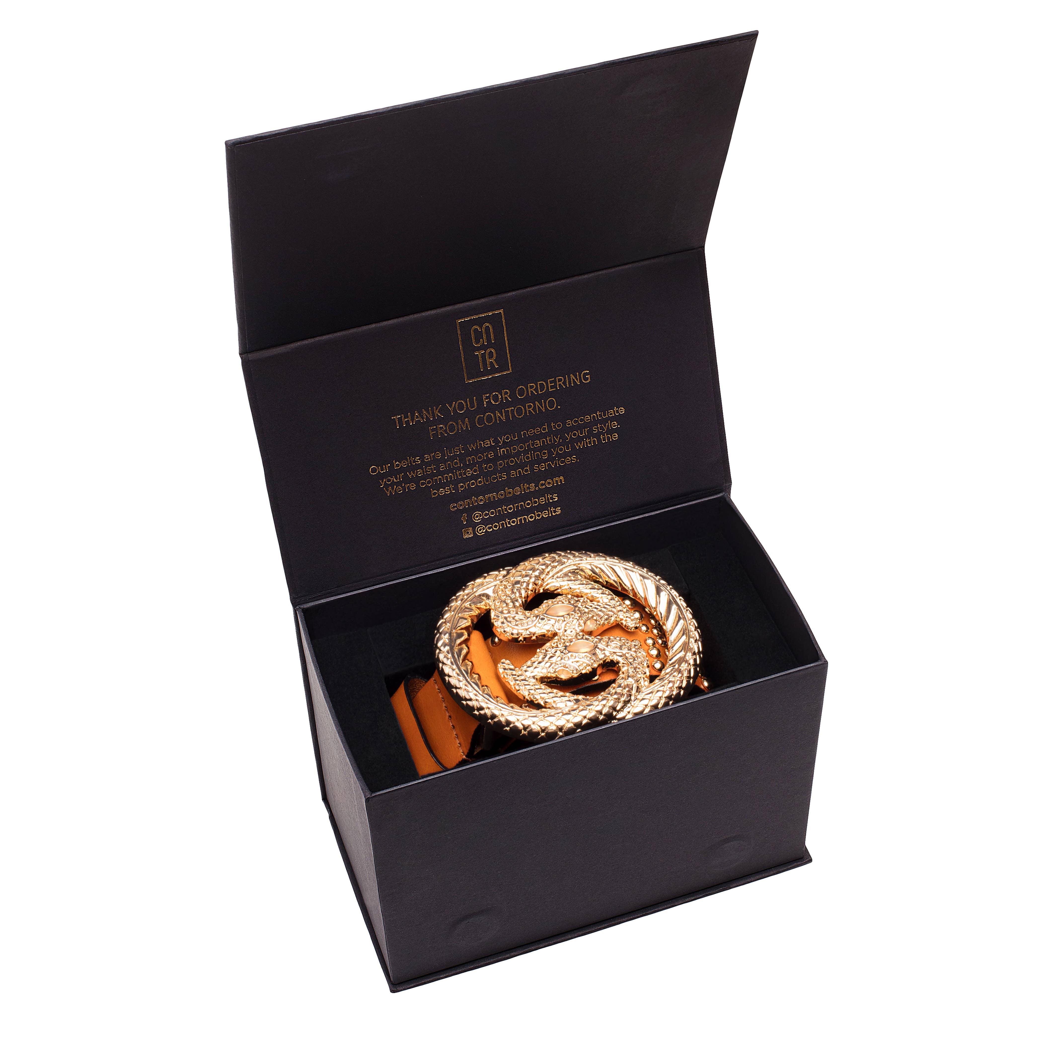 Contorno Belts - Vendita all'ingrosso Cintura - Donna - Cintura in pelle Snake Glam3