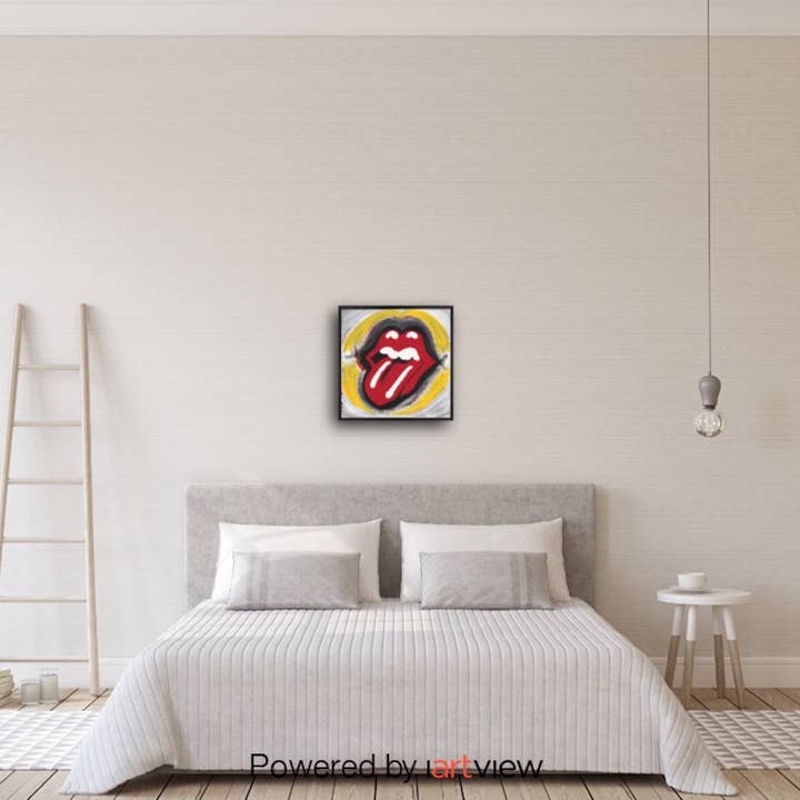 «Get Stoned»: stampa su tela 50,8 x 50,8 cm + cornice premium per la vendita all'ingrosso da parte di Sean Holloran Art