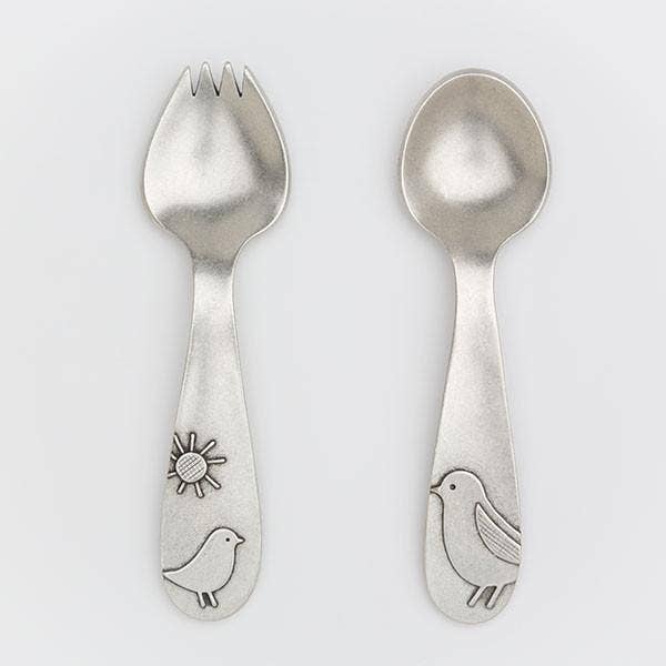 Beehive Handmade - Wholesale Flatware Set - Kids & Baby - Momma and Baby Bird Spoon Set0