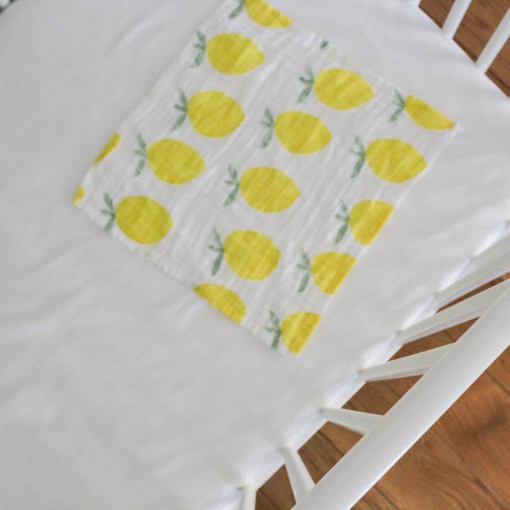 Lemon Citrus Organic Baby Security Blanket for wholesale by Southern Top Stitch