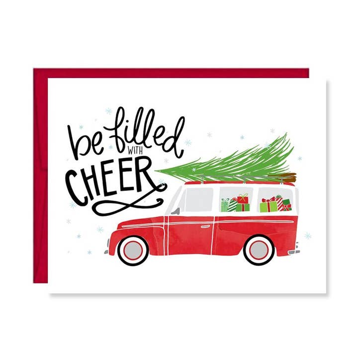 Be Filled With Cheer Holiday Card for wholesale by Pen & Paint