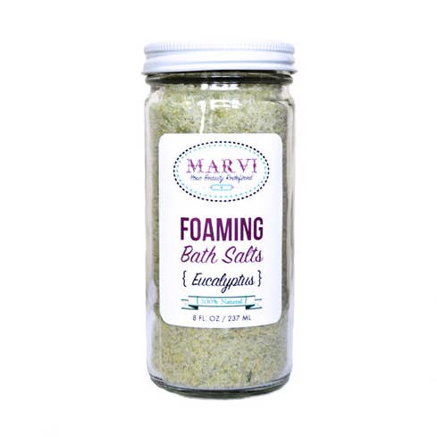 Eucalyptus skummende badesalt for engroshandel hos Marvi Beauty