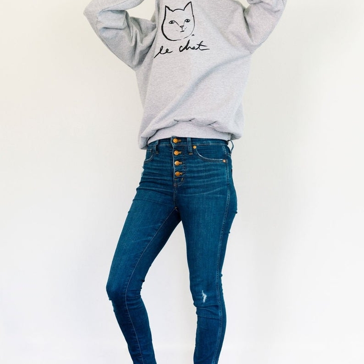 Le Chat Sweatshirt Grey Faire Com Le Chat Sweatshirt Grey Faire Com
