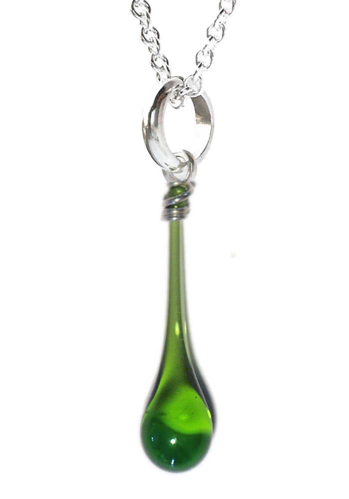 Sundrop Jewelry - Wholesale Pendant/Charm Necklace - Maressa Glass Teardrop Pendant Necklace22