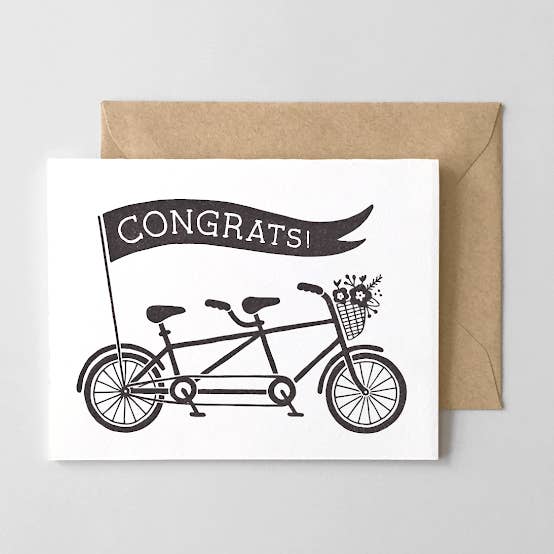 Cartão de felicitações em tandem por atacado de Hello Paper Co.