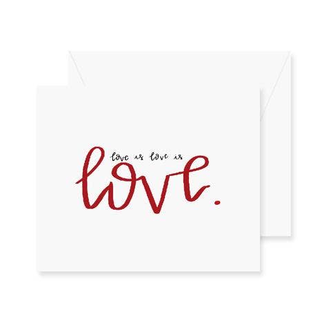 Fresh Out of Ink - Wholesale Valentine's Day Card - Love is Love Greeting Card