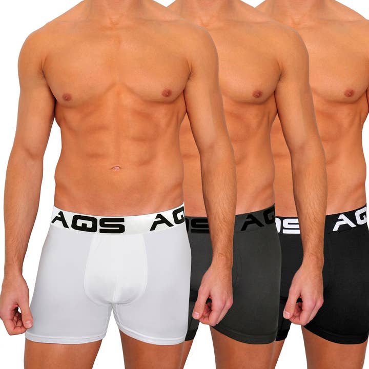 AQS Classic Fit Boxer Brief 3 Pack for wholesale by AQS Brand Inc.