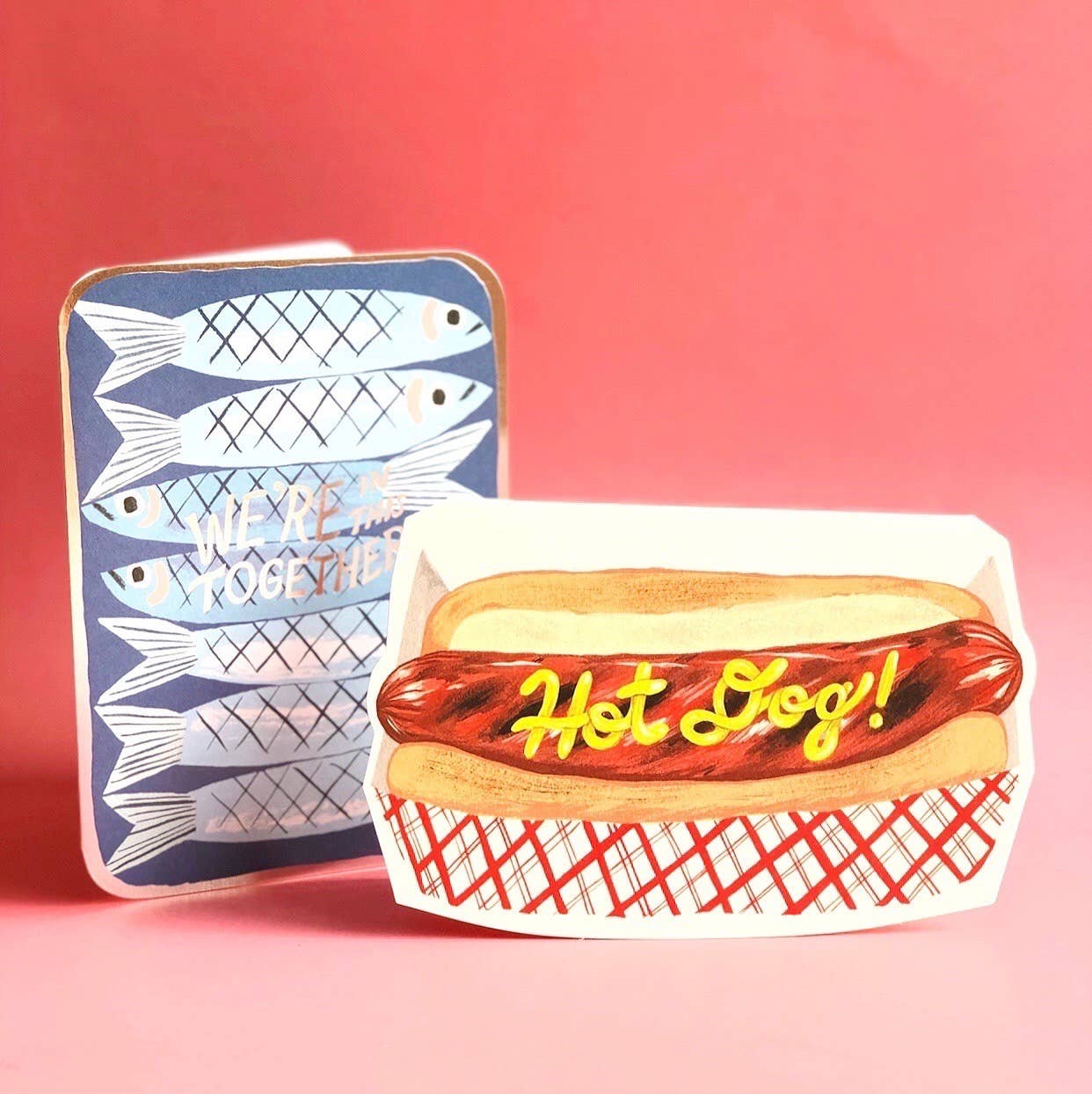 Red Cap Cards – wholesale Uppmuntringskort – Sardiner uppmuntran gratulationskort1