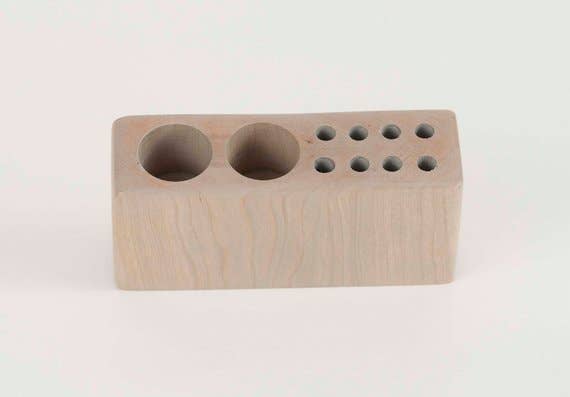 Blue Valley Woodworks - Wholesale Makeup Brush Set - Make Up Brush Holder - Dual Size5