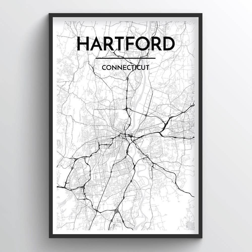 Point Two Design Group - Wholesale Art Print - Hartford City Map1
