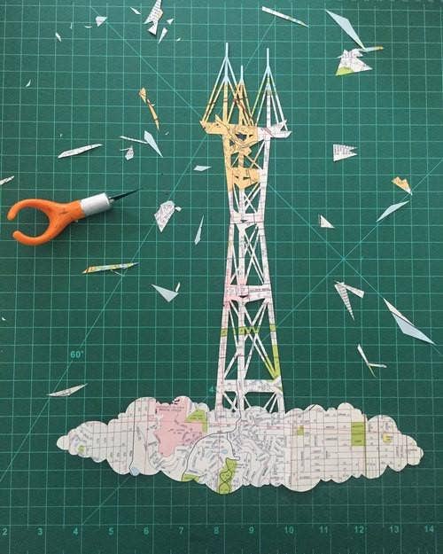 Granny Panty Designs - Wholesale Everyday Greeting Card - Sutro Tower Card2