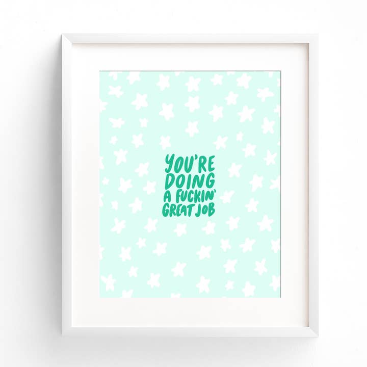 Du laver et fandeme godt stykke arbejde Kunsttryk - SIDSTE CHANCE FERIEGAVE for engroshandel hos Your Gal Kiwi