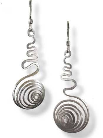 Solar Flair Earrings - Silver for wholesale by LeDanse Limited Edition Jewelry