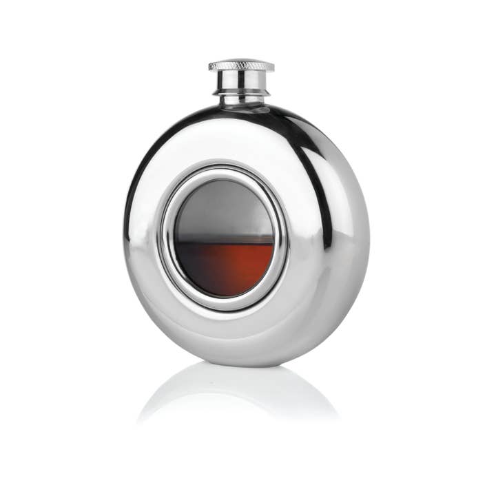 Viski - Wholesale Flask - Irvingâ„¢ Stainless Steel & Glass Scope Flask