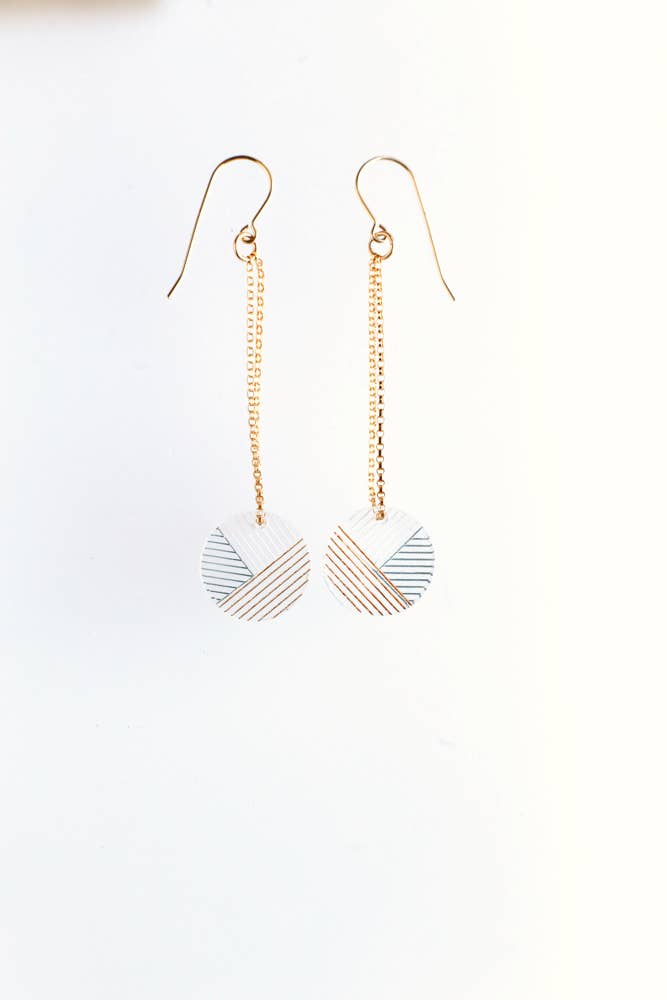 Bird of Virtue - Wholesale Dangle Earrings - Osa Earrings · Circle Drop Dangle Duster Earring1