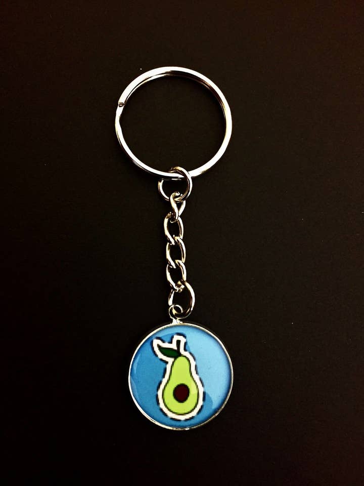 More Avocado Please Charm Keychain for wholesale by Clearly Hip