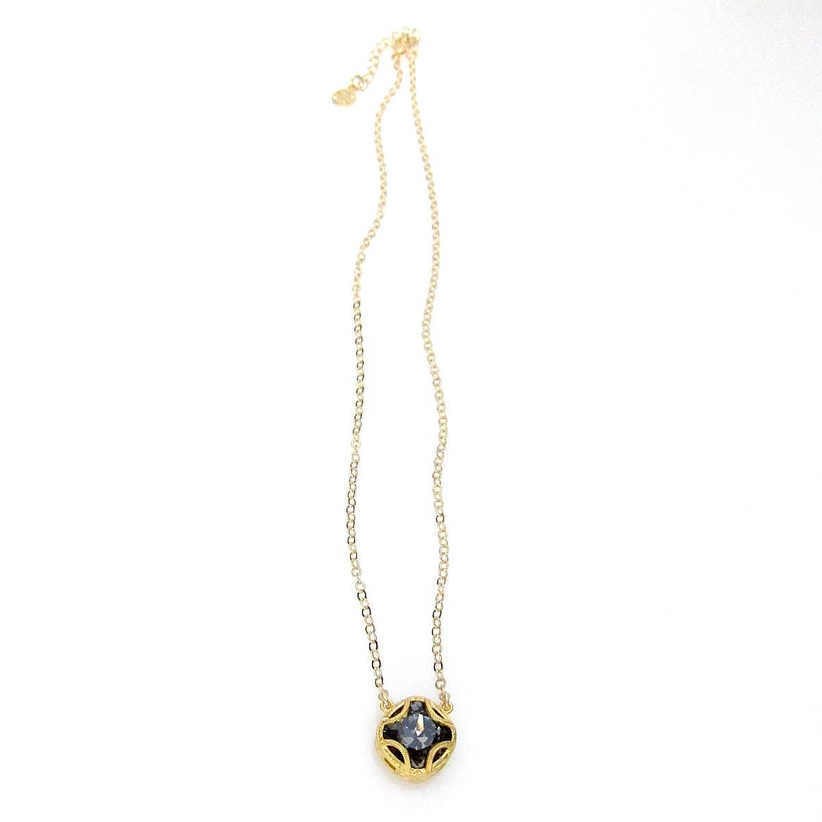 Jessica Elliot Jewelry - Wholesale Pendant/Charm Necklace - Florentine Collection Cushion Cut Pendant with Swarovski1