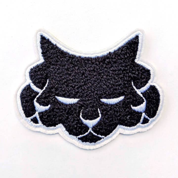 Mittens Chenille Black Cat Patch for wholesale by Brandy Bingham