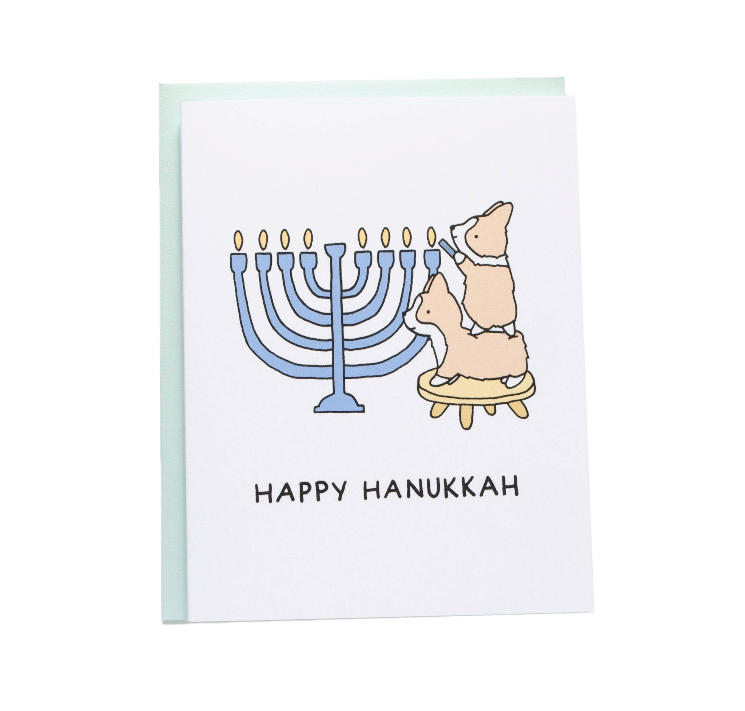 Tiffbits - Wholesale Hanukkah Card - Happy Hanukkah Menorah Lighting Card