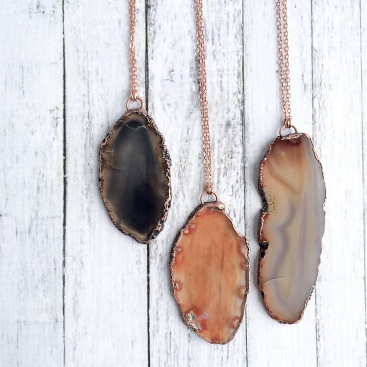 HAWKHOUSE - Wholesale Pendant/Charm Necklace - Large Agate Necklace