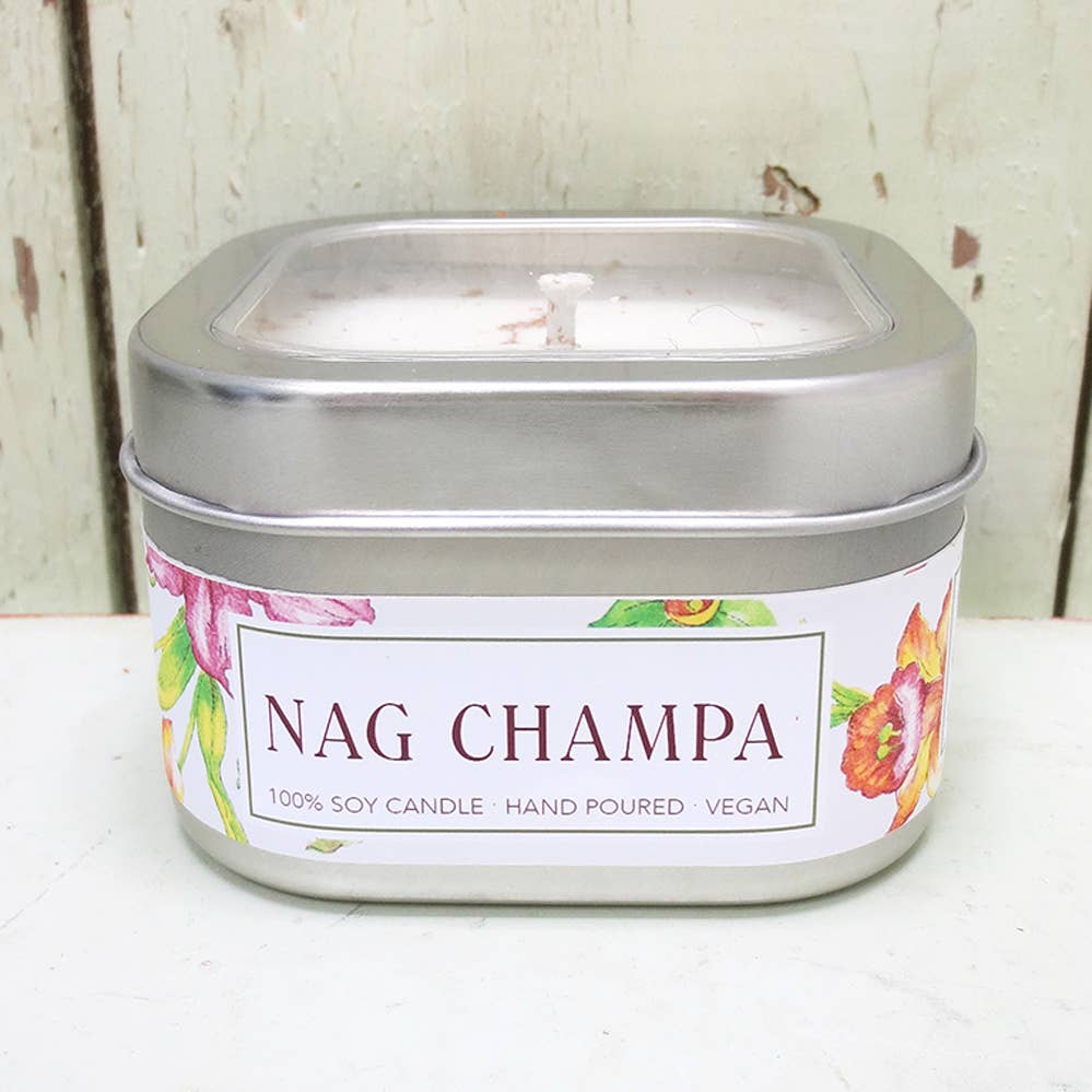 Green Daffodil Bath & Body - Wholesale Travel Candles - Nag Champa Soy Candle in Small Tin1