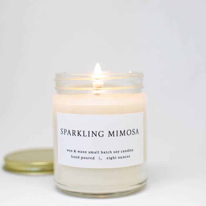 Wax and Wane Candles - Wholesale Jar/Filled Candle - Sparkling Mimosa Modern Soy Candle