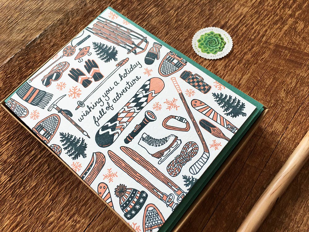 Noteworthy Paper & Press - Wholesale Season's Greetings Card - Holiday Sports Card3