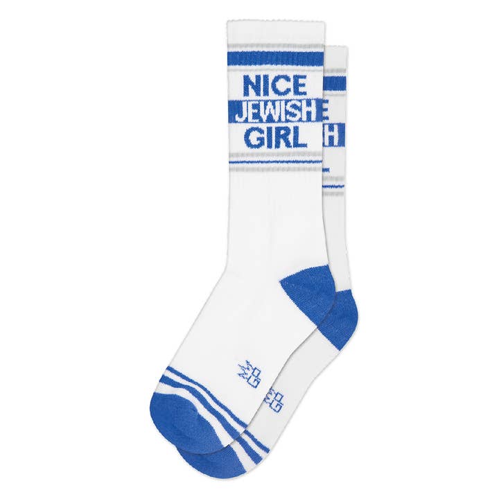 Gumball Poodle - Wholesale Socks - Unisex - Nice Jewish Girl Gym Crew Socks