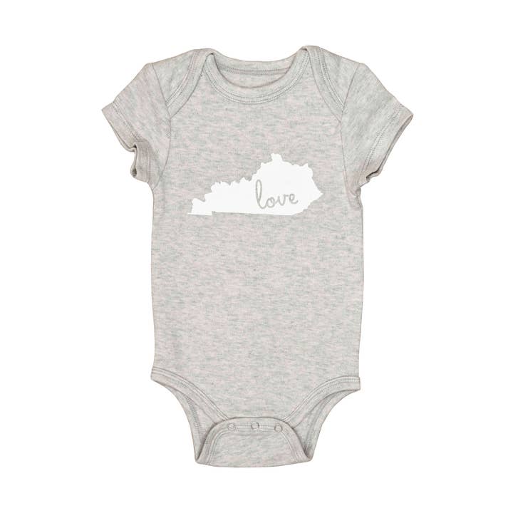 SALE Small Cotton Gray Kentucky Onesie for wholesale by Totalee Gift