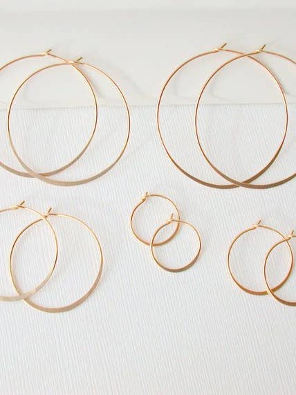 Classic Round Hoops for wholesale by Linda Trent Jewelry