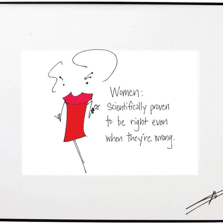 INRAMAD KONST - ”Vetenskapligt bevisat att vara rätt” (10152) för wholesale av Mary Phillips Designs