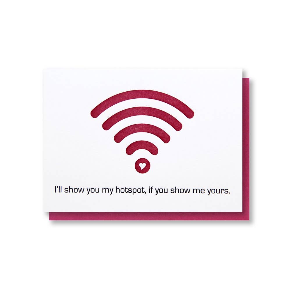 Kiss and Punch - Wholesale Valentine's Day Card - Hotspot Love Letterpress Card | Valentine's Day0