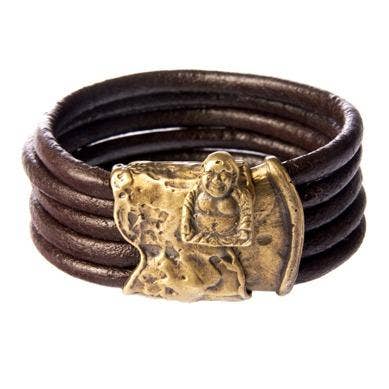 Boeddha schroefslot voor heren voor wholesale door Alkemie Jewelry