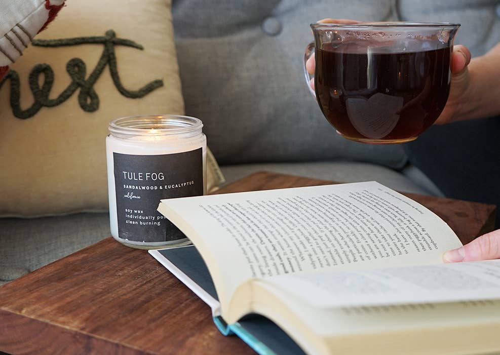 Tule Fog Candles - Wholesale Jar/Filled Candle - Sandalwood + Eucalyptus Soy Candle Mini 3.5oz1