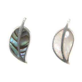 Abalone Leaf Earring for wholesale by Indigo Sterling Silver